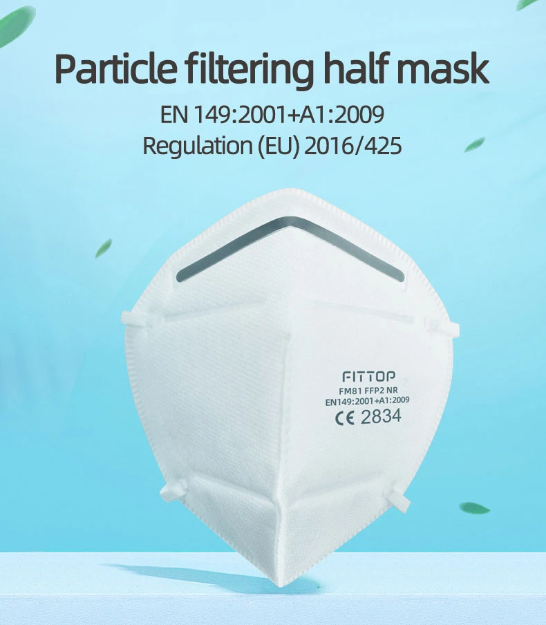 Mouth Respirator Face Mask White 4 Ply Disposable KN95 Face Mask Pfe Over 95 Percent