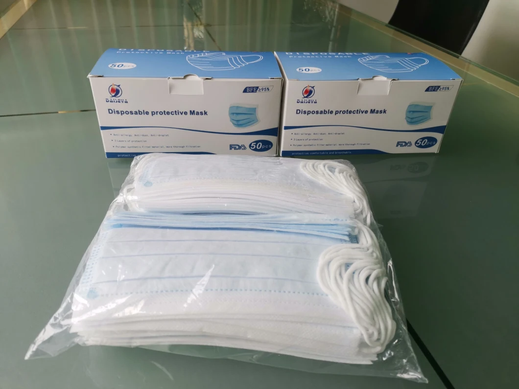 Factory Certificate 3 Ply Disposable Face Mask for Sale