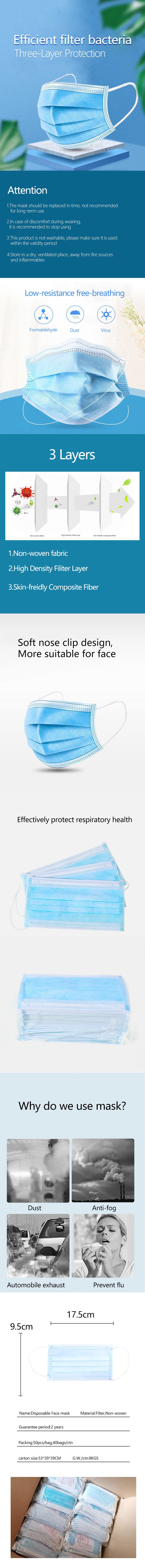 Virus of Prevention Protection Masks Disposable Face Masks Hypoallergenic Thick Cotton Filter Face Mask