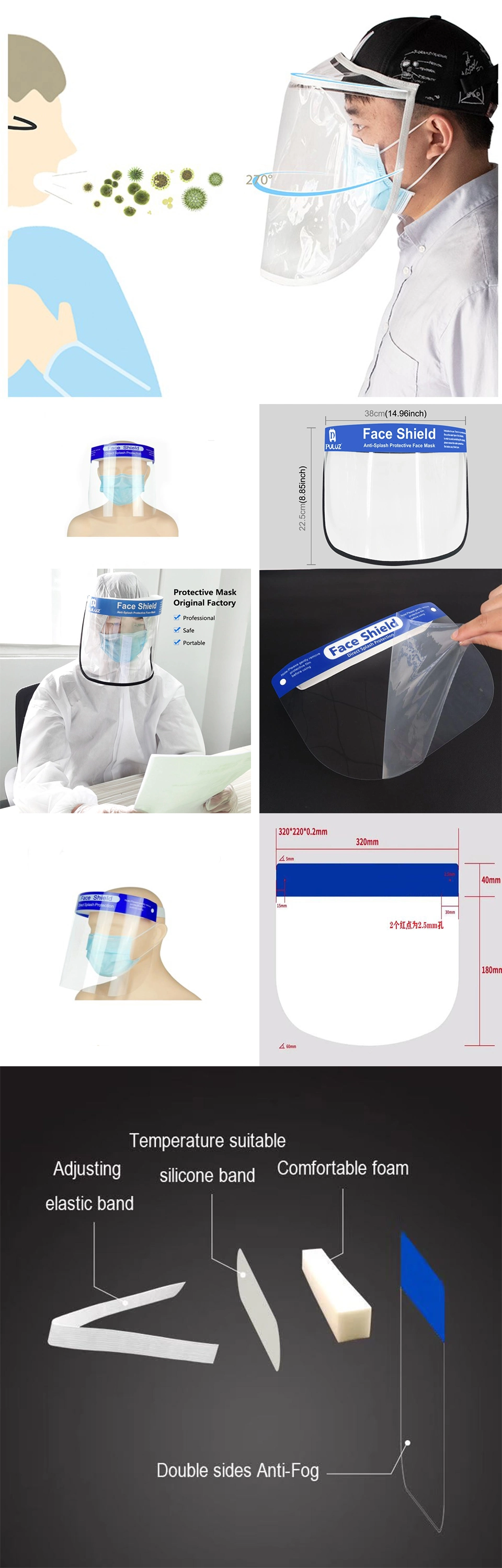 Surgical N95 KN95 FFP2 Face Facial Mask Disposable Medical PPE Gown Ce Particulate Respirator Wholesale Price Dust Face Mask 8210 1860 9332 3 Ply Gas