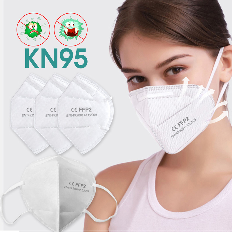 Comfortable Disposable 5ply Respirator Protective Face Mask KN95 Non-Medical Mask Dust Face Mask Manufacturer