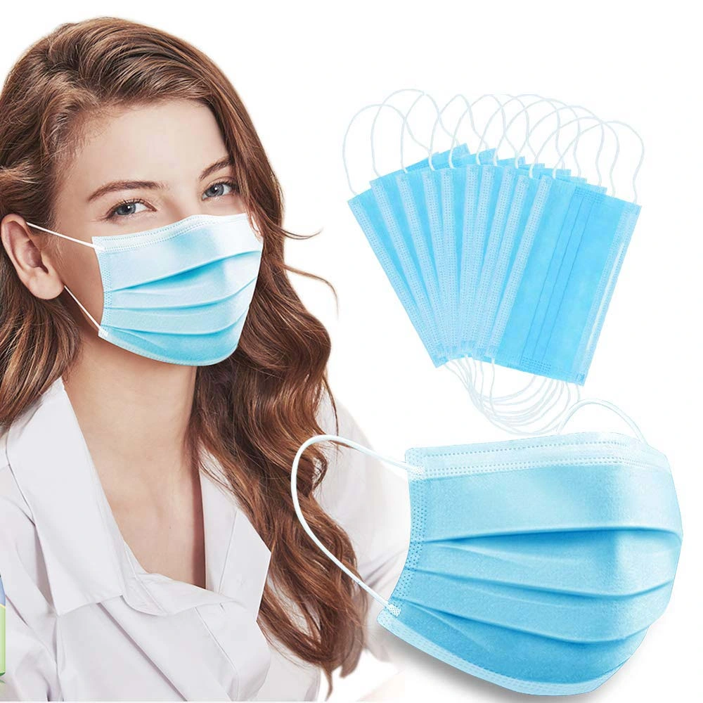 Ce/ FDA Earloop 3 Ply Disposable Dental Mouth Mask 3ply Disposable Face Mask