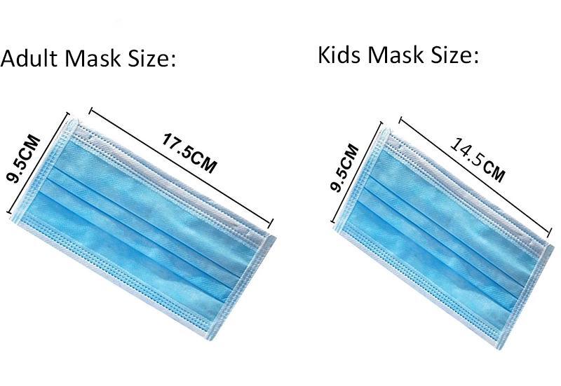 Disposable Face Mask for Kids High Quality 3ply Non Woven Disposable Earloop Kids Mask