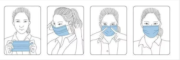 En14683 Disposable Non-Woven Surgical Face Mask for Hospital, for Coronavirus