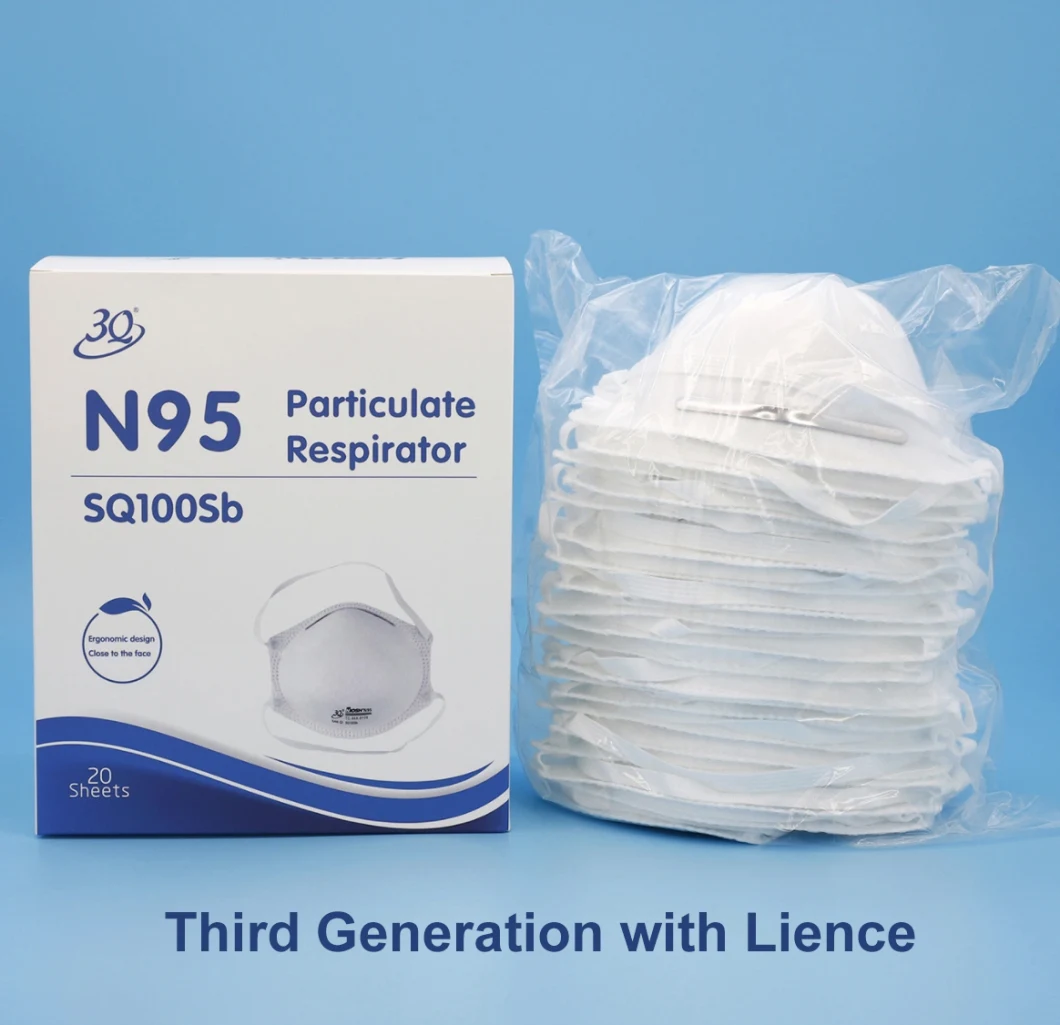 3q N95 Face Mask Melt Blown 5 Layer 99% Bacteria Filtration Rate Sq100sb Mask 3generation Original