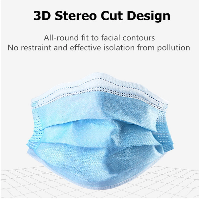 7 Inch Face Mask with Earloops Dental Face Mask Factory Manufacture