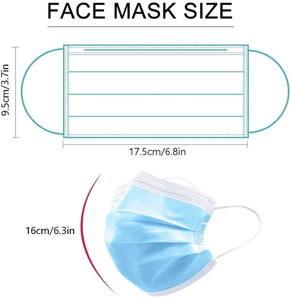 Protective Face Mask Anti-Virus Mask Non-Woven Earloop Face Mask