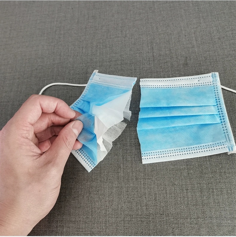 High Quality Disposable Factory Price Facemask Disposable Protective Mask 3 Ply with Melt-Blown Fabric