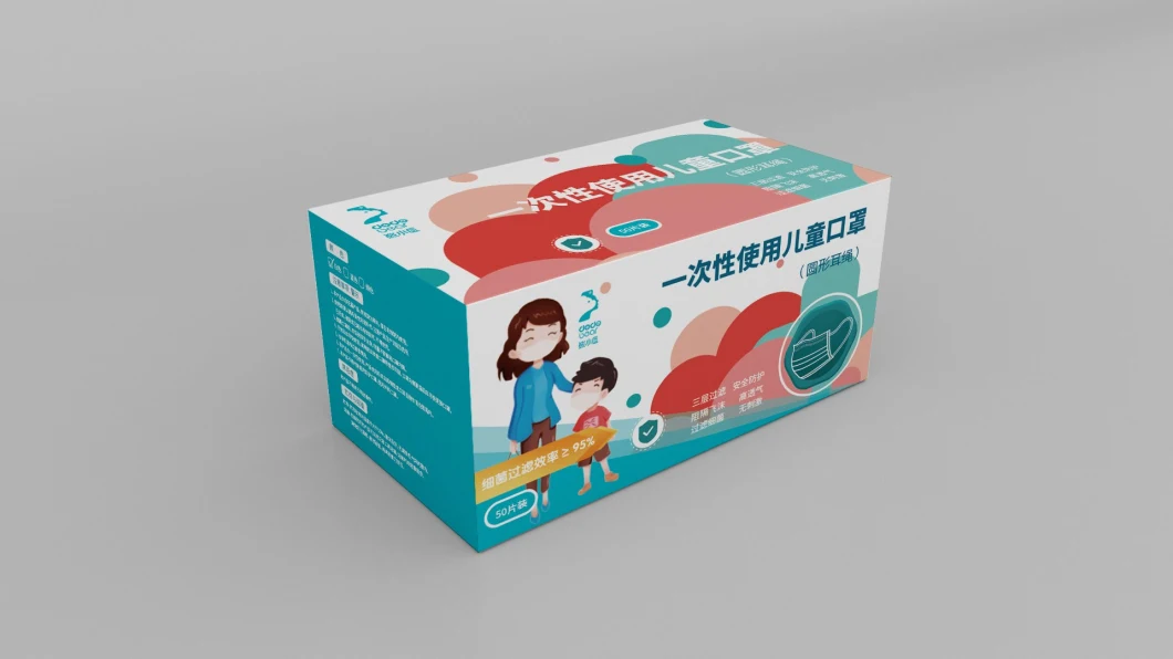 Sigle-Use Face Mask for Children Factory Direct Sale Face Mask Kids Disposable Civilian Mask Safety