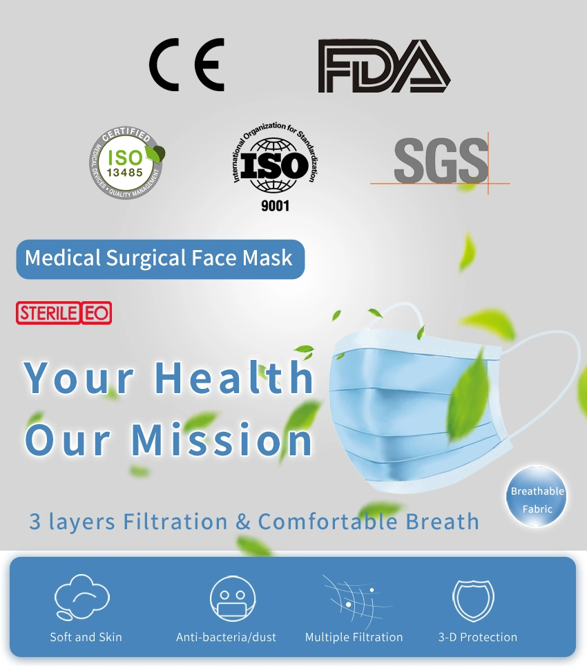 Disposable Surgical Face Mask Medical Face Mask with Ce
