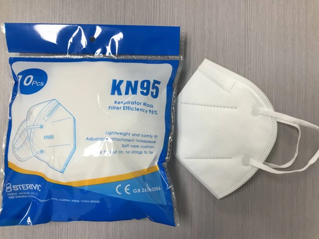 Disposable Kn95 Folding Half Face Mask Ffp2 Protective Mask