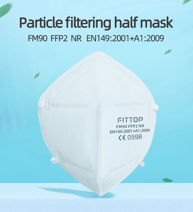White List KN95 Filtering Half Mask SGS CE Particulate Respirator Disposable Protective Masks