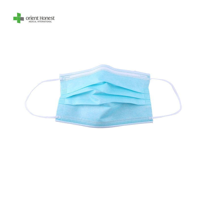 Disposable 3 Layers Non Woven Anti Virus Ear Loop Protection High Filtration Face Mask Suppliers