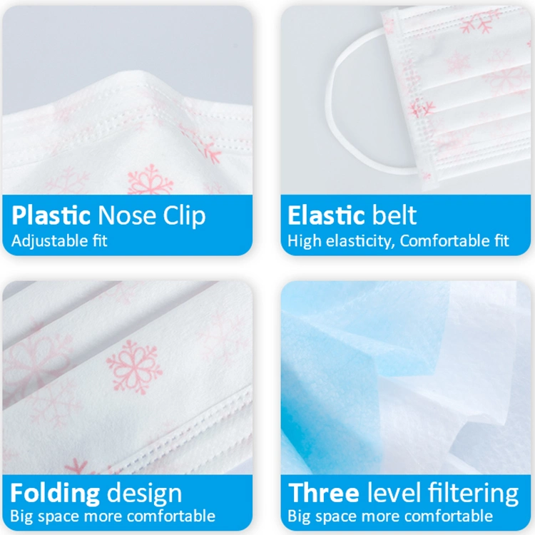 Personal Protective Anti Dust Blue Safety Disposable 3ply Face Mask for Kids Children FFP1 Face Mask