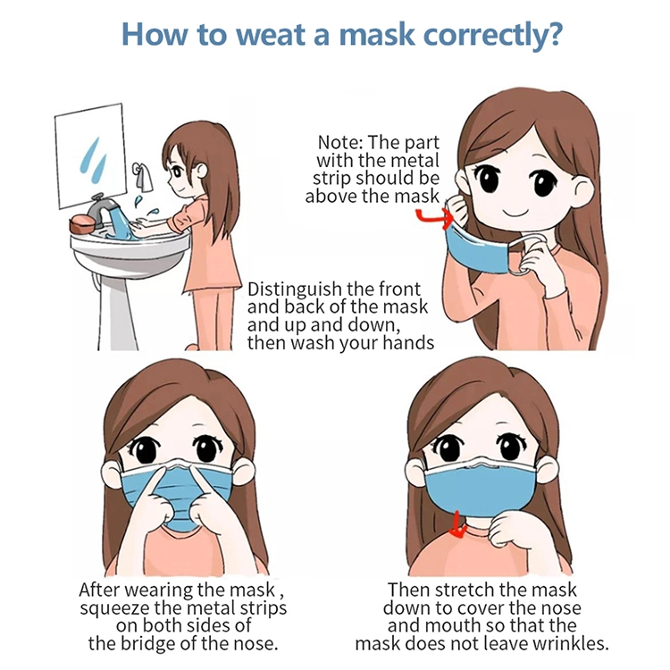 E&L 3 Ply Disposable Face Mask Anti Virus Face Mask