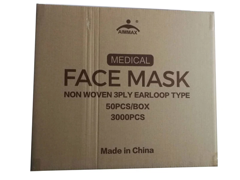 Best Selling Face Mask Disposable Medical Mask 3ply with Earloop Mask for Sale Type Iir