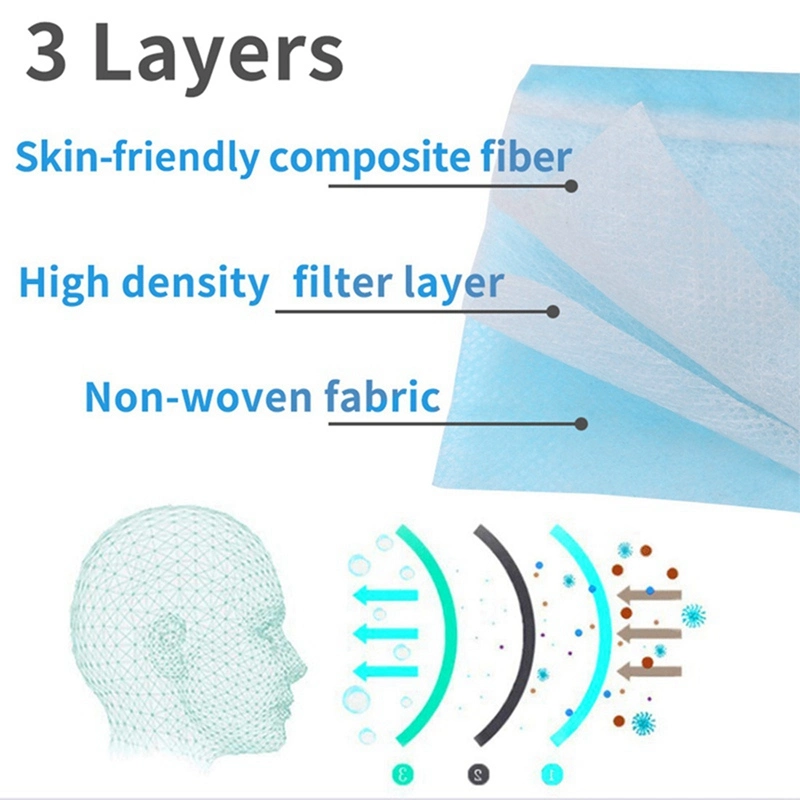 Non Woven Disposable Face Mask, Disposable Paper Face Mask, 3ply Anti Flu Virus Face Mask