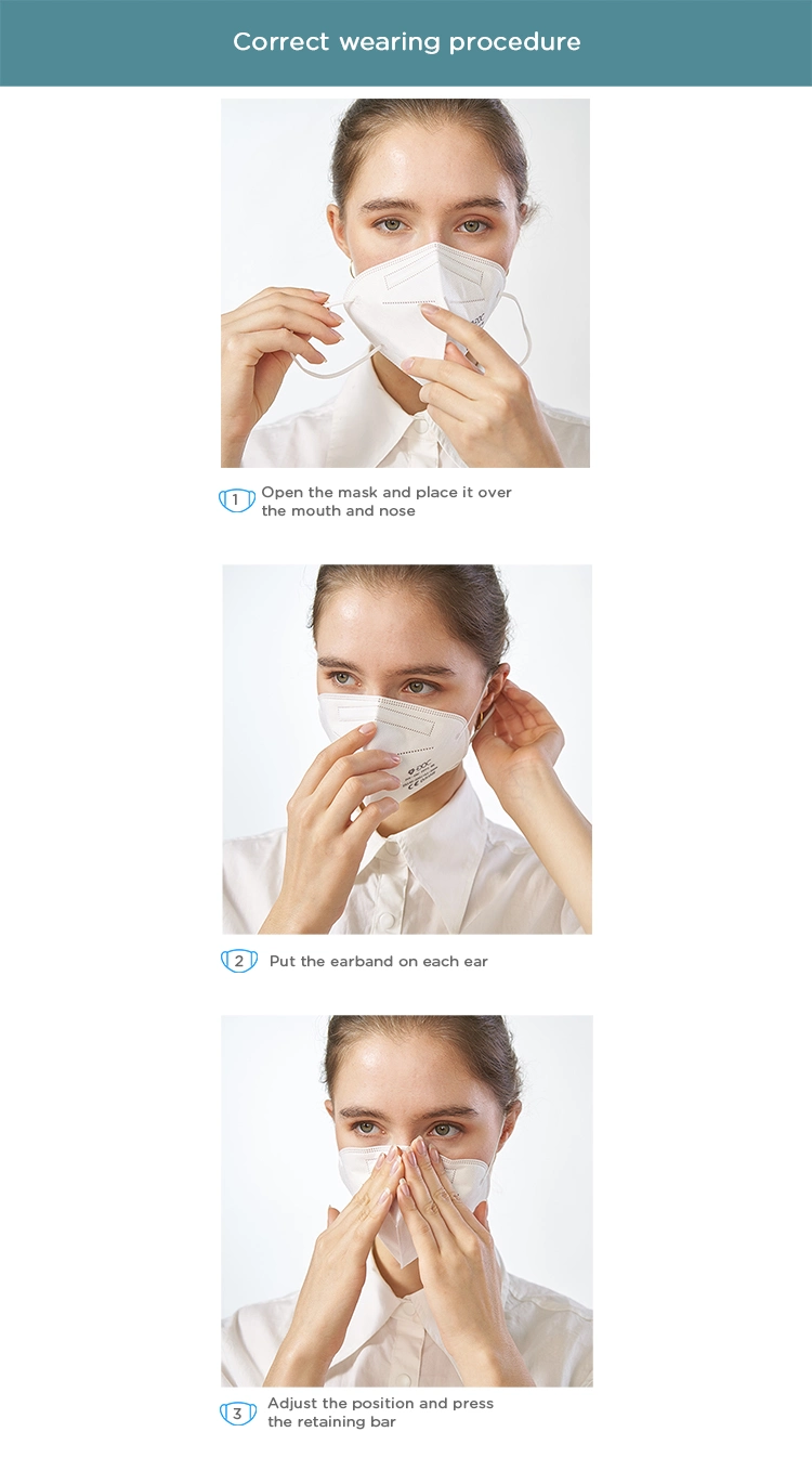 CE Certificated Dust Mask 4 Ply Disposable N95 FFP3 FFP2 Face Mask