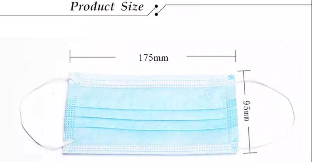 Ce Certificated Factory Supplier Disposable Facemask Nonwoven 3ply Face Masks