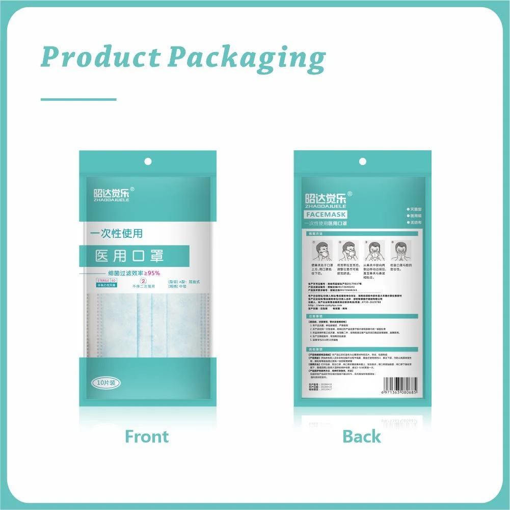 Factory in Stock China Face Mask 3 Ply Ear-Loop Masque Doctor Disposable Medical Face Mask