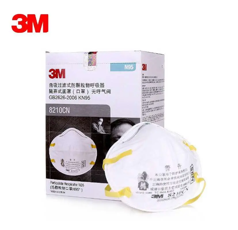 3m 8210 Ffp2 Kn95 R95 9502V/9501/8210/1860/9541V/9001/9002/9577/P95facial Mask, Few in Stock Medical Surgical Dust Respirator Protective N95 Mask