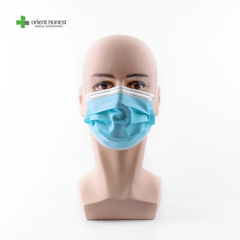 Blue Disposable 3ply Masks Nonwoven Face Masks Surgical Masks Medical Masks Protective Face Masks