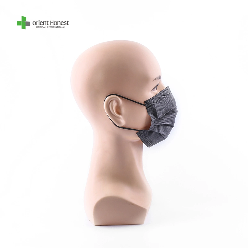 Black Fashion 3ply Non Woven Disposable Face Mask Black Mask High Quality Mask Protective 3 Ply Face Mask with Earloop Suitable Mask Soft Mask