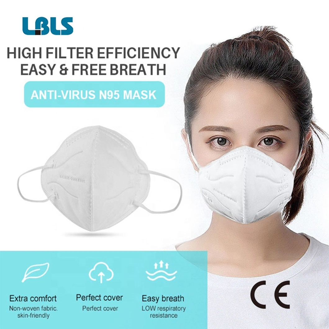 Good Quality Factory Directly Disposable KN95 Protective Face Mask FFP2 FFP3 Fluid-Resistant Respiratory Face Mask