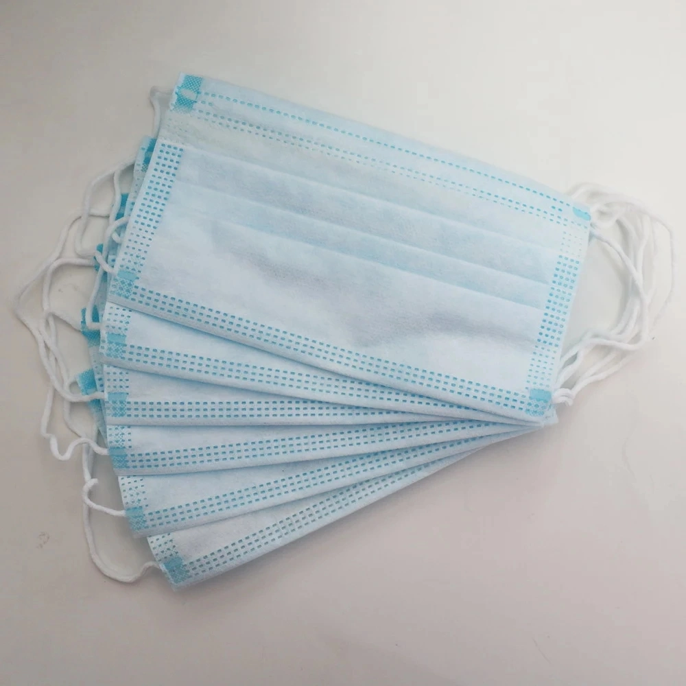 3 Ply Breathable and Comfort Healthy Face Masks Custom Non Woven Disposable Face Mask Wholesale Bulk