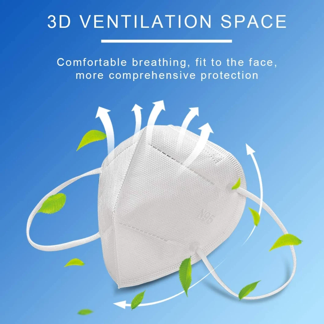 Disposable Nonwoven KN95 Folding Half Face Mask for Virus