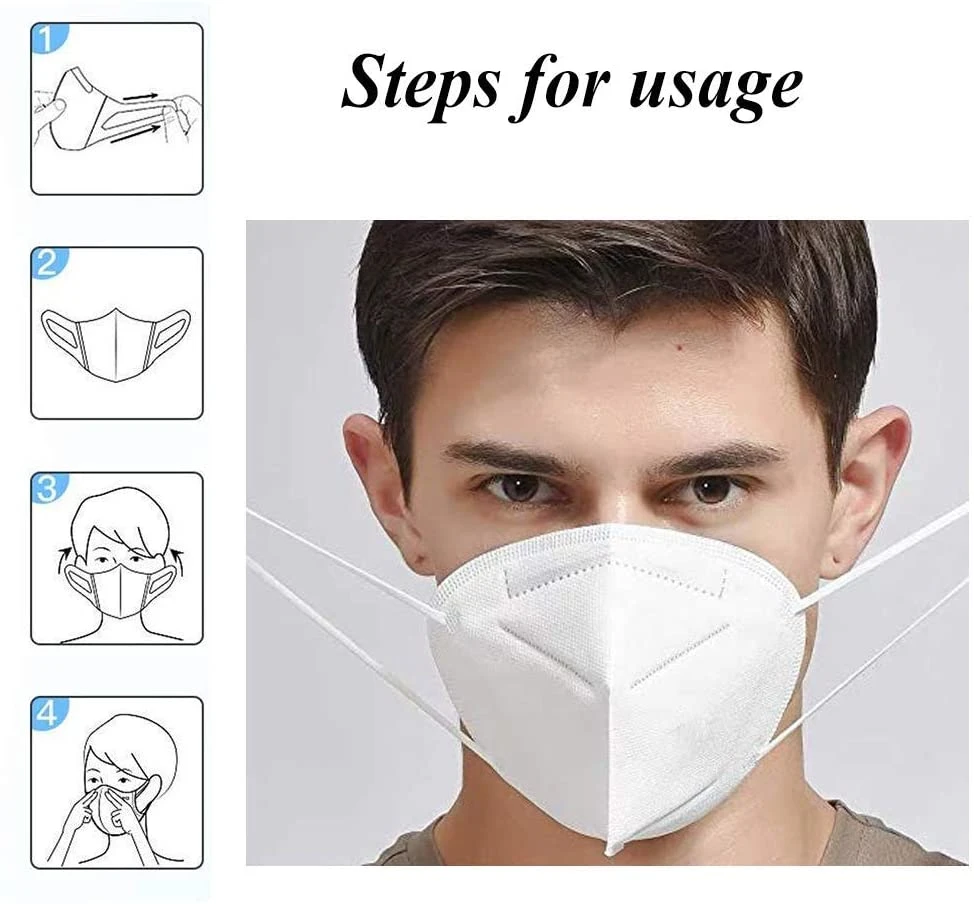 Adult Kn95 Face Mask Disposable Protective Masks Non Woven Face Masks Kn95 Folding Harlf Face Masks