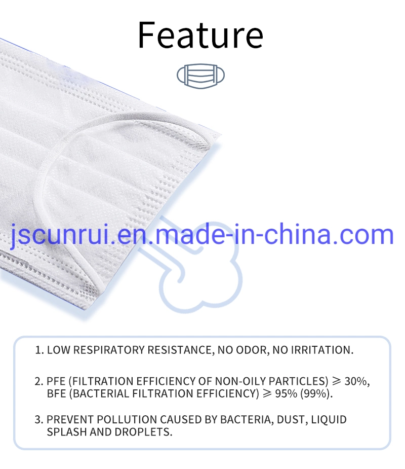 3 Ply Nonwoven Disposable Face Protection Disposal Mask Disposable Virus Face Mask