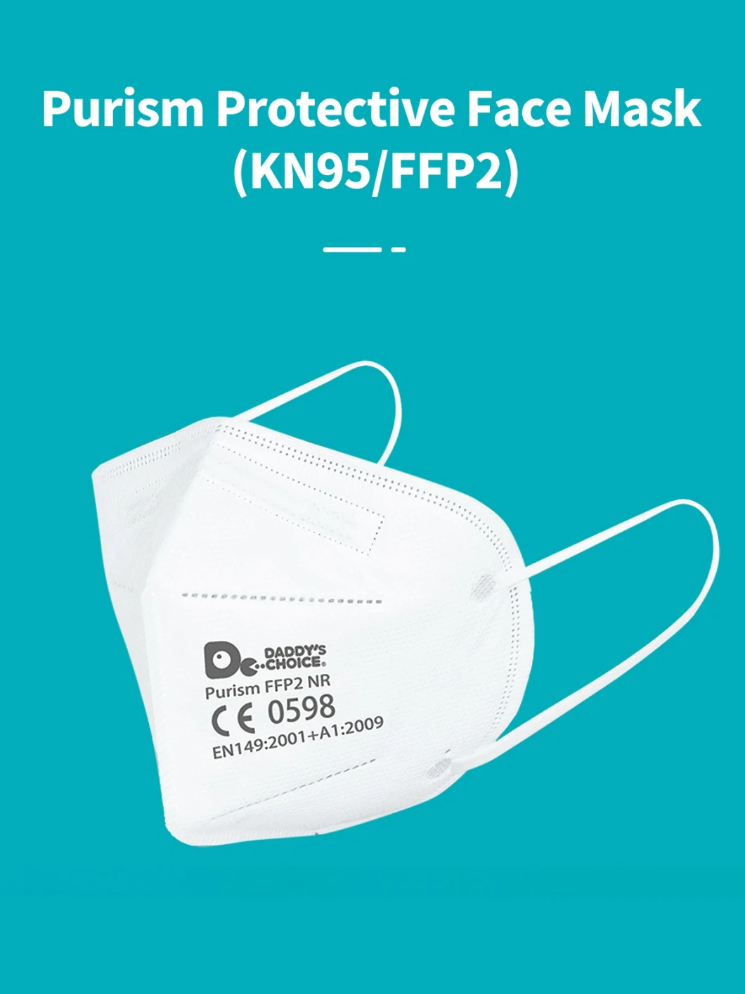 Purism Wholesale Protective Disposable 5ply En149 Bef 98% N95 FFP2 KN95 Fashion Kn 95 Face Mask