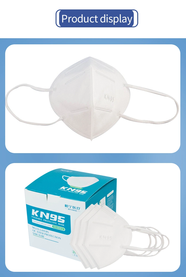 KN95 Factory Stock Disposable Kn 95 Mask Wholesale Mask Protective KN95 Face Mask FFP2