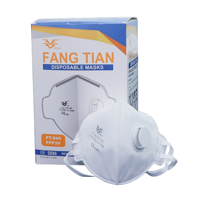 Whitelist Factory Melt-Blown Protective Folding Respirator Filter with Valve Dust Face Mask FFP3 CE