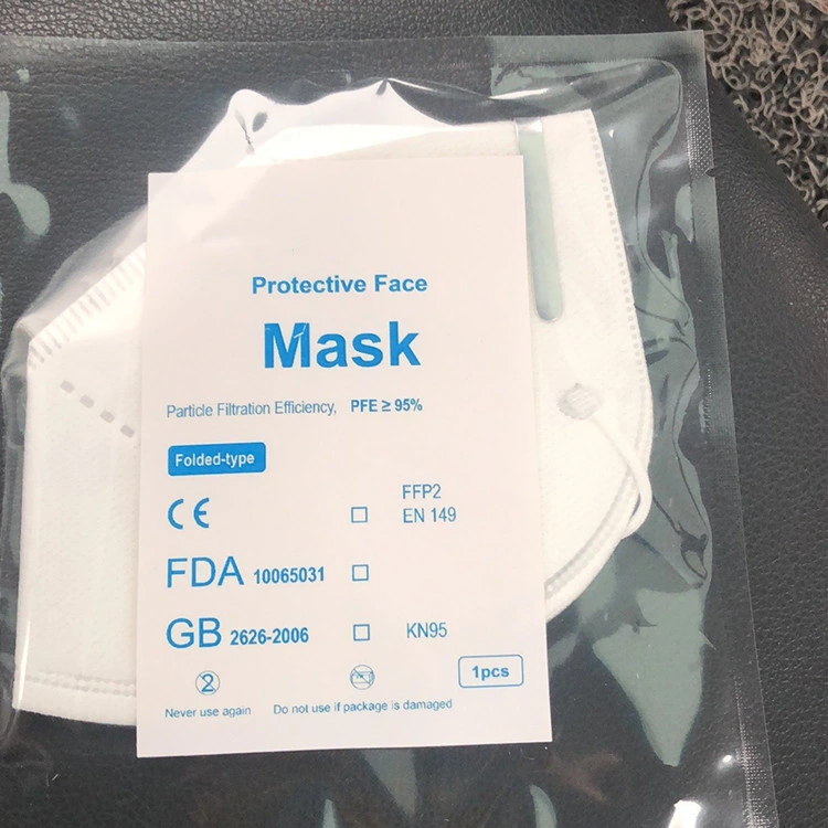 Folding Half Face Mask Disposable Non-Woven Kn95 Face Mask