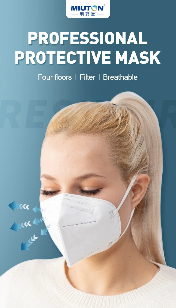 CE White List Factory Non-Woven Fabric Masc FFP2 Facemask with CE En 149 FFP2