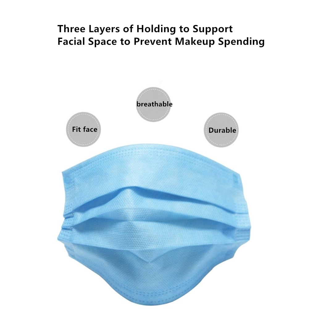 Blue Earloop Disposable Face Mask Medical Face Masks Face Respirator
