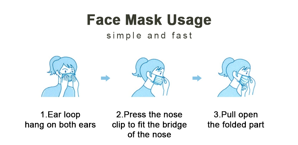 High Quality Face Mask Disposable Civilian Mask for Virus Protection