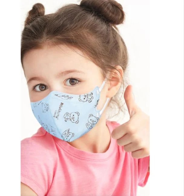 Personal Protective Anti Virus Blue Safety Disposable 3ply Face Mask for Kids Children FFP2 Face Mask