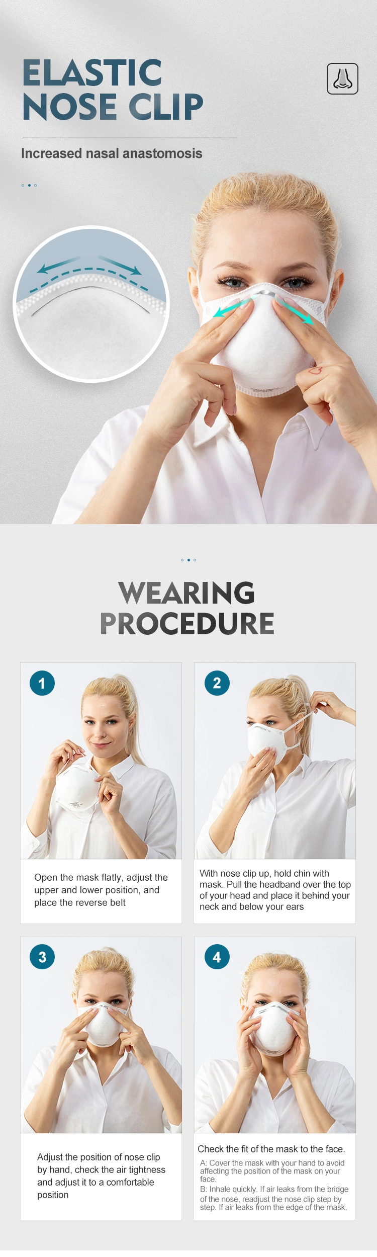 En149 Disposal Personal Protective Facemask Custom Kn