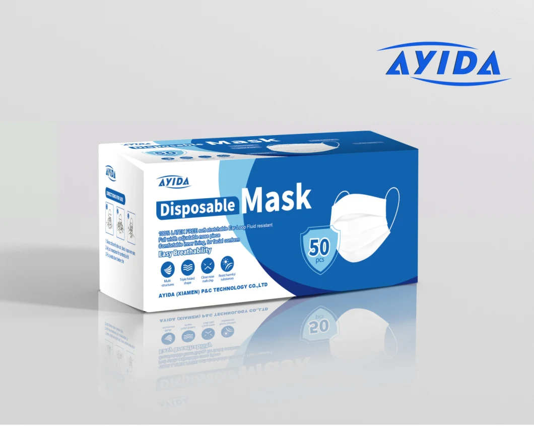 Instock 3-Ply Disposable Face Masks - Bulk