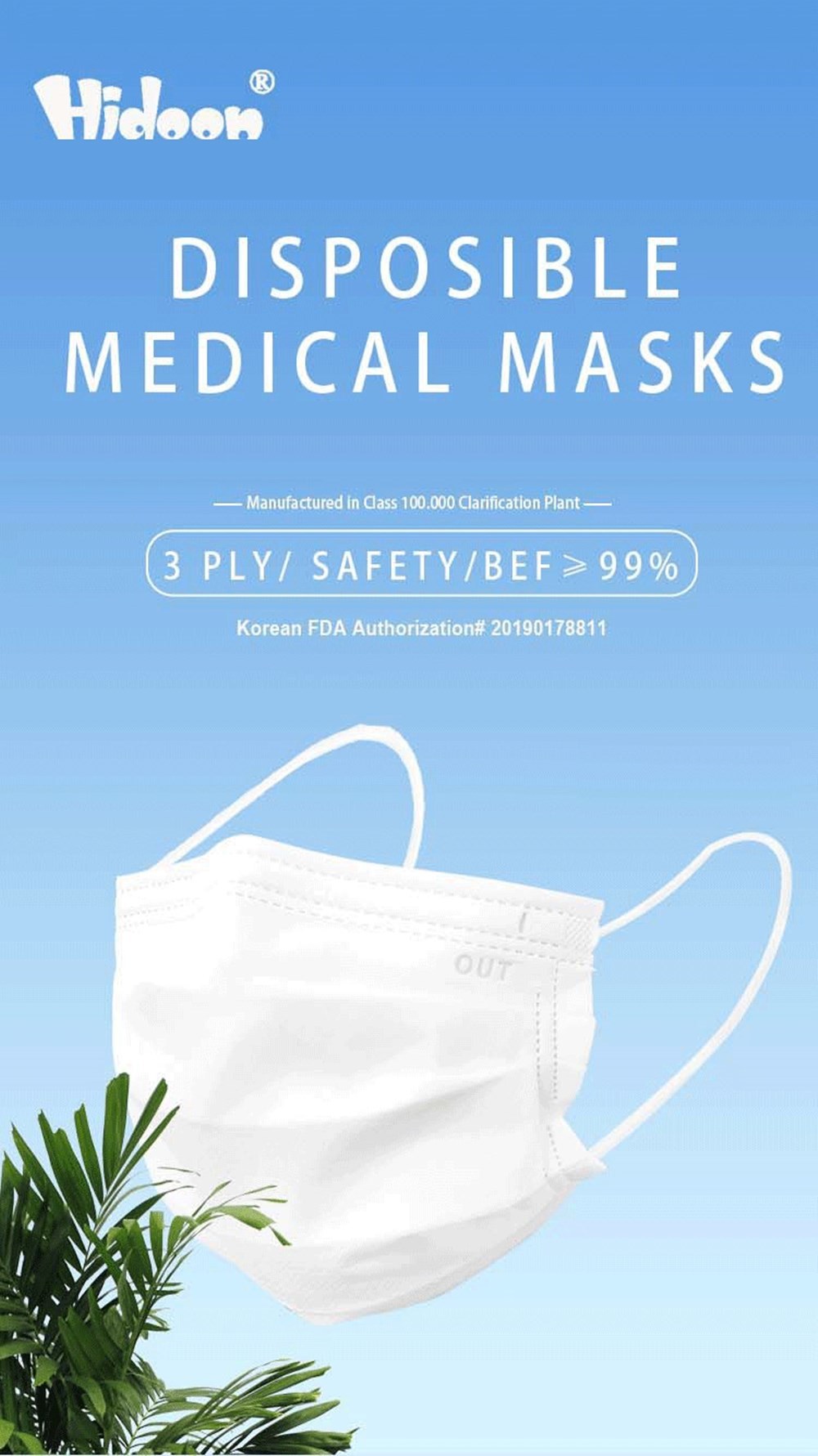 Hot Sale Medical Mask Disposable Mask 3 Ply Surgical Face Mask with Earloop