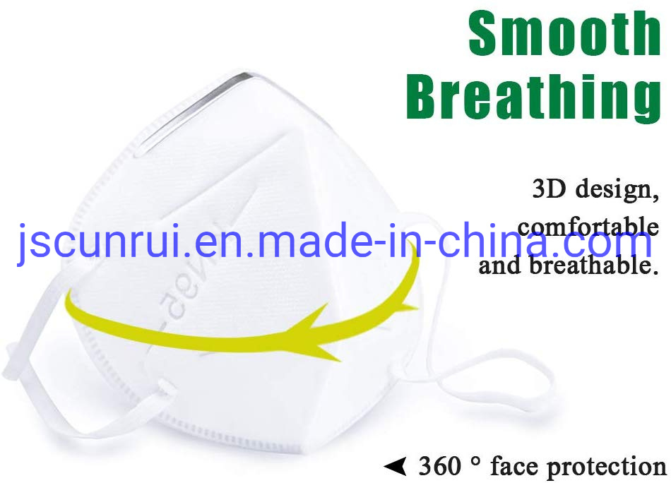 in Stock N95 Masks 96% Filtering 5 Layer Ffp2 Reusable N95 Respirator Face Mask