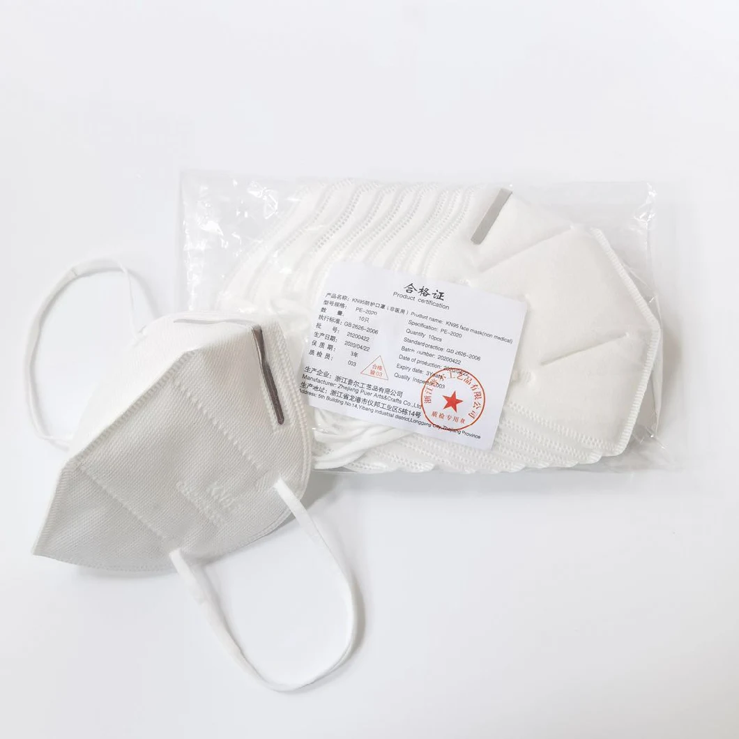 Face Mask in Stock Disposable 3D Fold Dust KN95 Face Mask