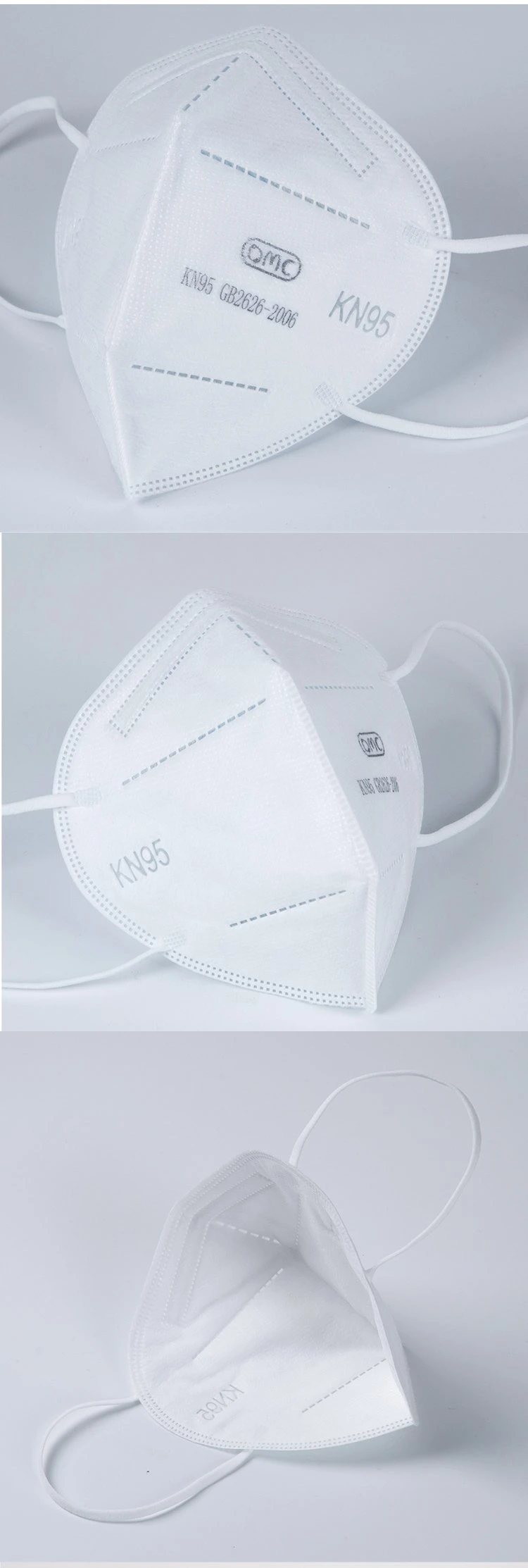Wholesale KN95 Face Mask FFP2 Fashion 5 Ply Disposable Earloop Face Mask Reusable Face Mask