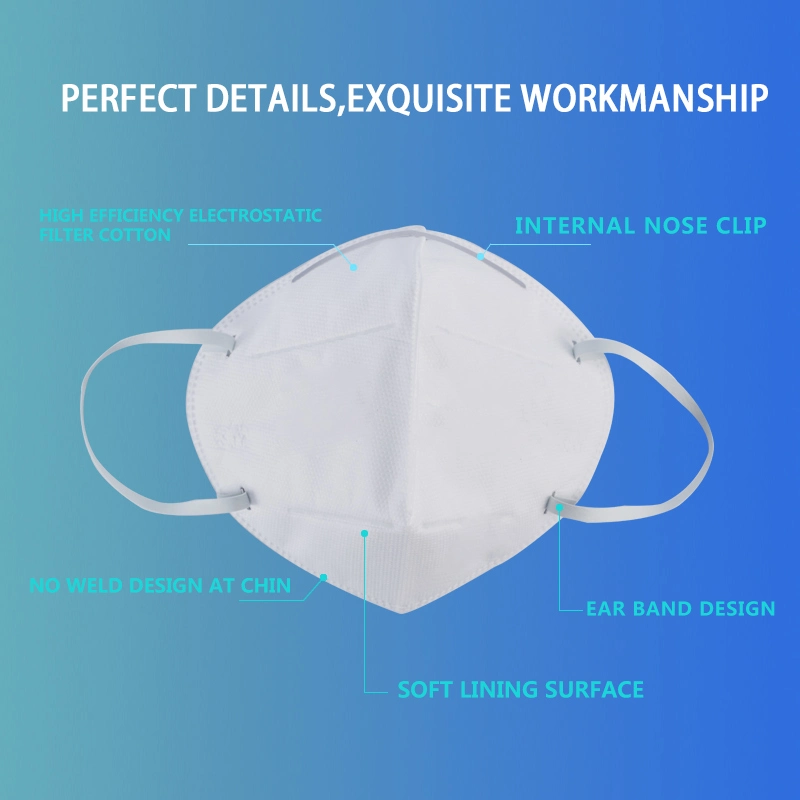 Wholesaler Factory Suppler Disposable Folden N95/KN95 Face Mask for Protective
