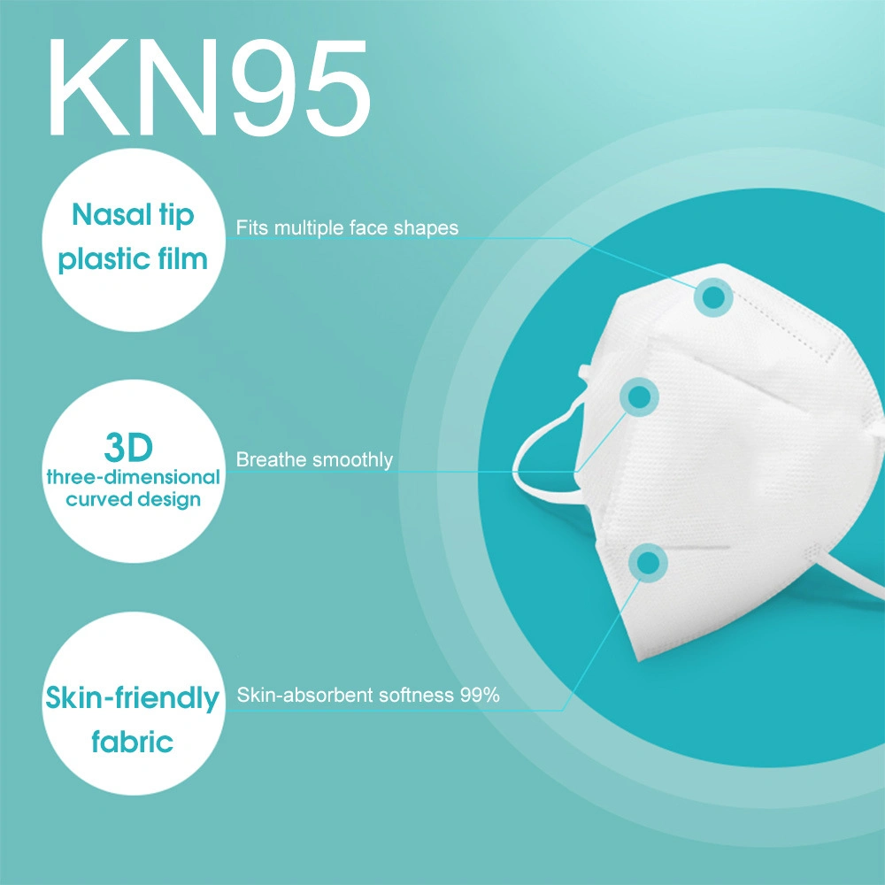 Disposable Face Mask 3D Fold Dust KN95 Face Mask in Stock