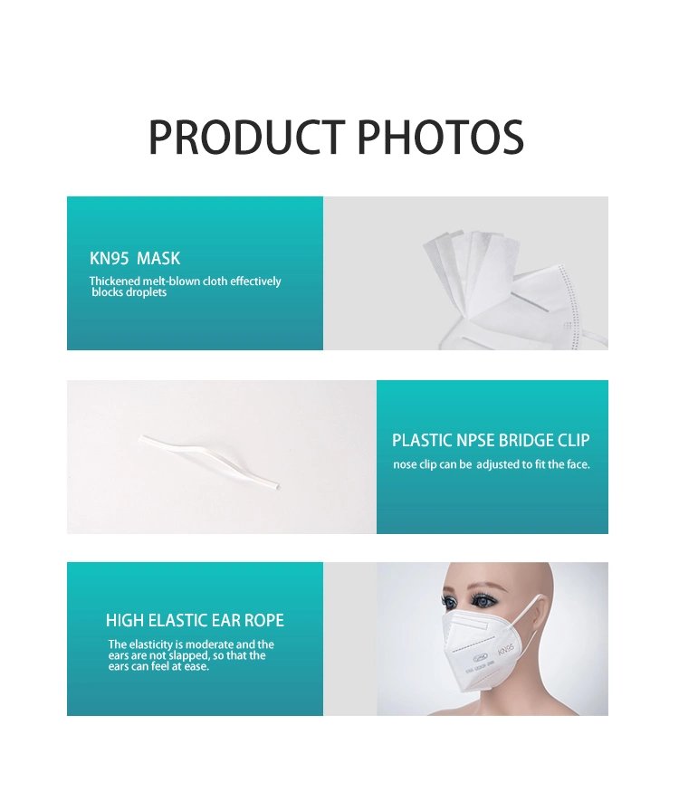 Wholesale KN95 Face Mask FFP2 Fashion 5 Ply Disposable Earloop Face Mask Reusable Face Mask