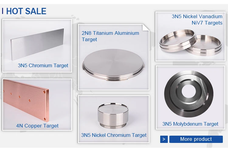 99.99% Pure Nickel Metal Ni Sputtering /Sputter Target